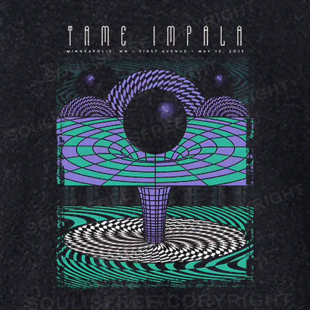 Deep In The Psychedelic World Basic Washed T-shirt