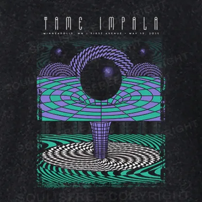 Deep In The Psychedelic World Basic Washed T-shirt