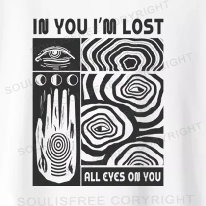 IN YOU I'M LOST Asymmetrical Top With Side Drawstring