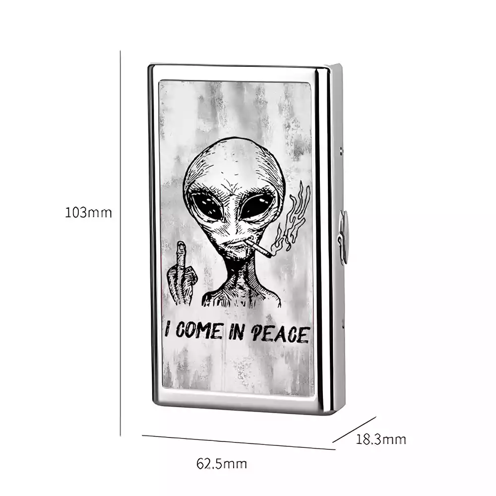 I Come In Peace Cigarette Case
