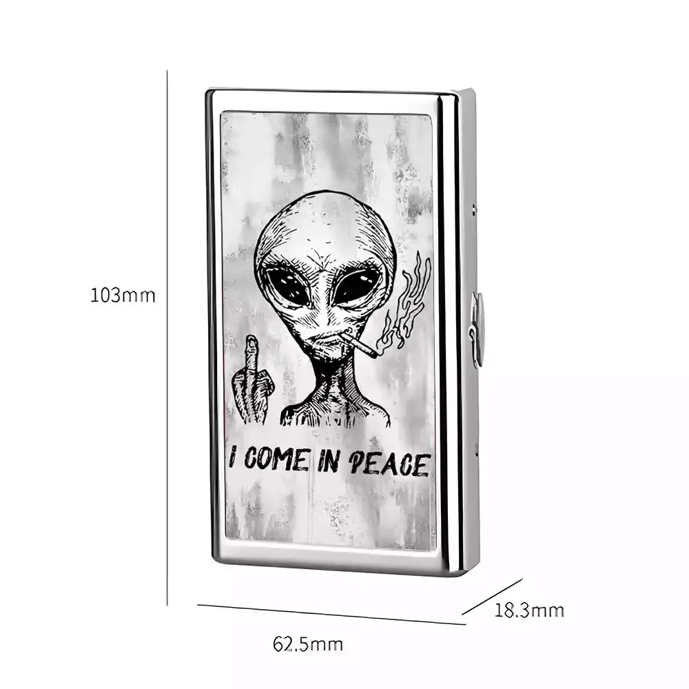I Come In Peace Cigarette Case