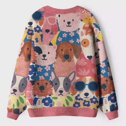 Fur-tastic Friends Ugly Cardigan Sweaters