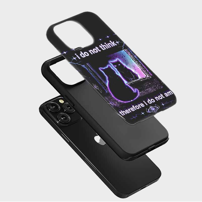 Soulisfree i do not think, therefore i do not am Matte Phone Case