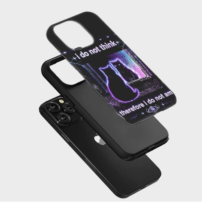 Soulisfree i do not think, therefore i do not am Matte Phone Case