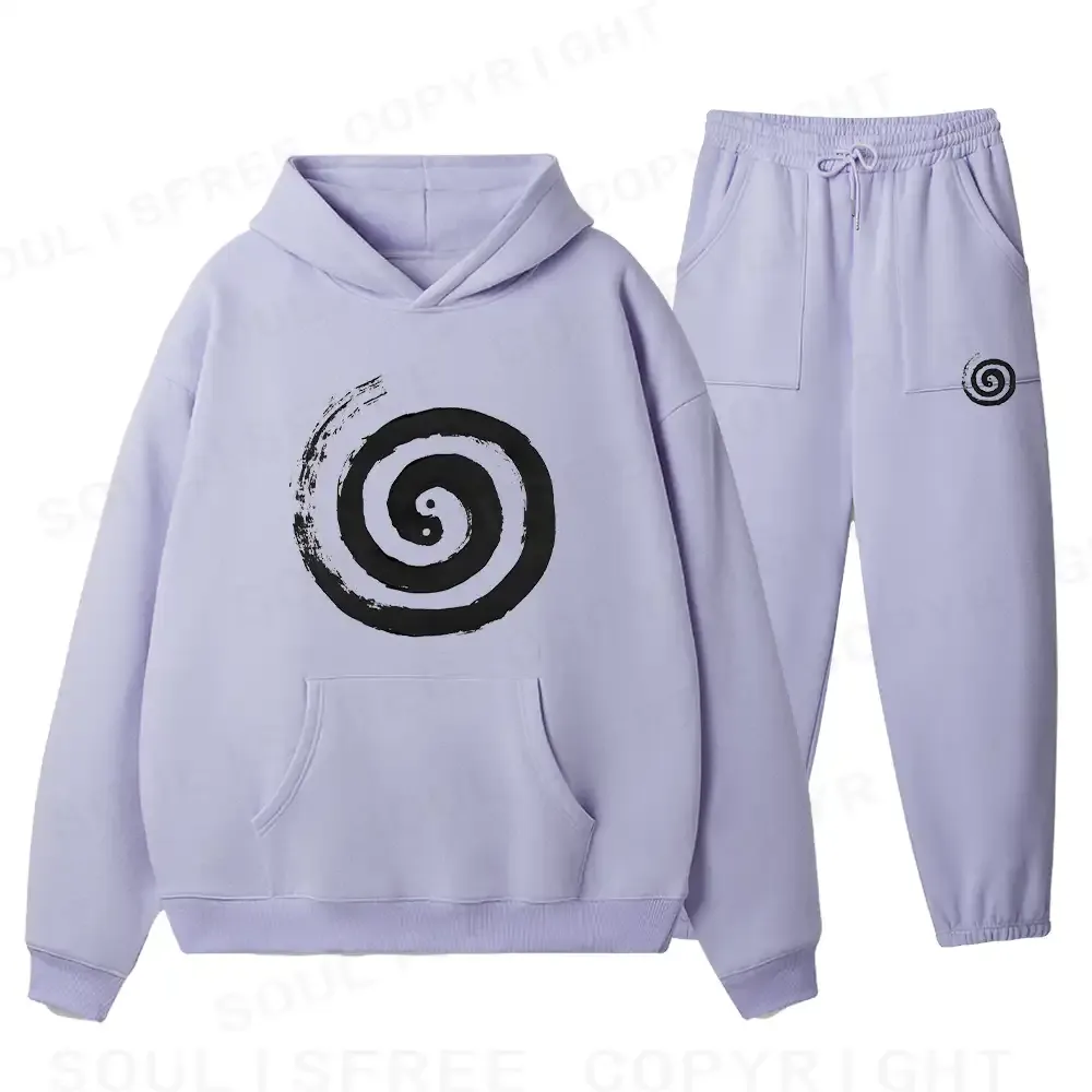 Designed The Cycle Of LifeFleece Hoodie Set