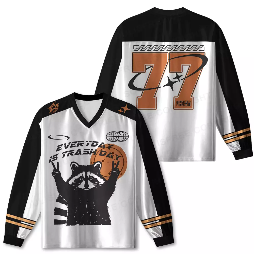 Personalized Everyday Is Trash Day Long Sleeve Jersey
