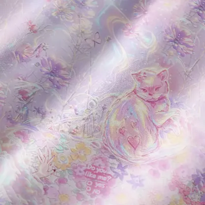 Soulisfree Iridescent Floral Fantasy Square Neck Maxi Dress
