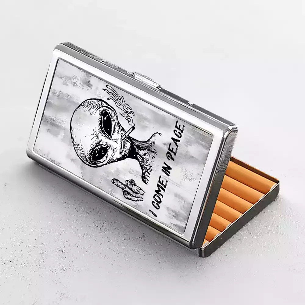 I Come In Peace Cigarette Case