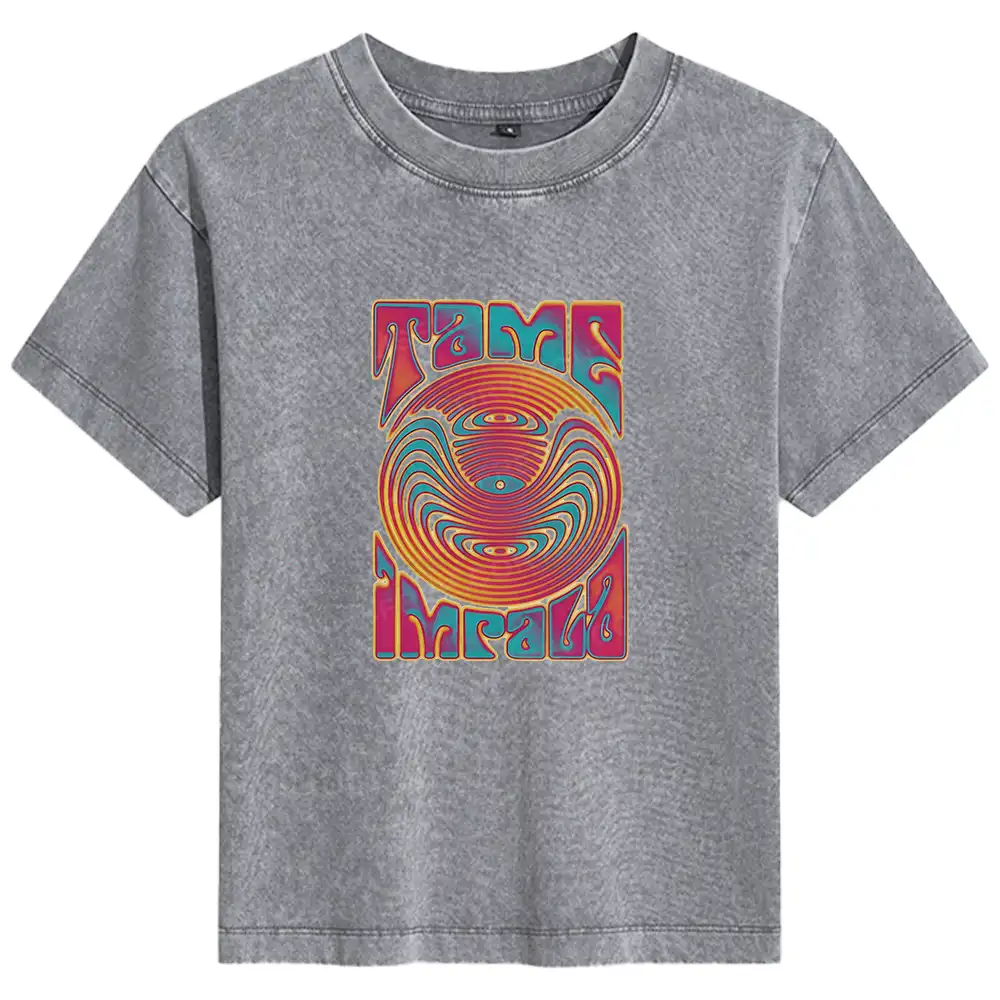 Psychedelic Moment Basic Washed T-shirt