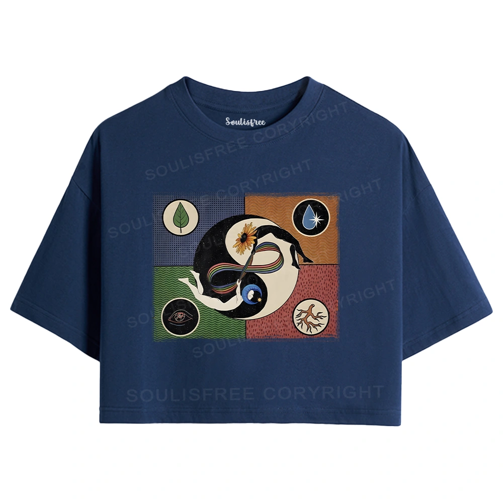 Day Or Night Crop Top