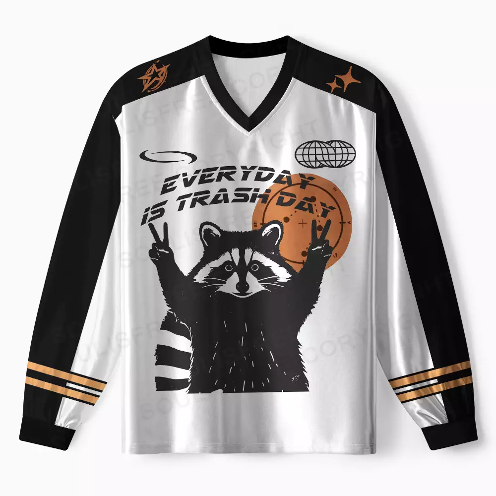 Personalized Everyday Is Trash Day Long Sleeve Jersey