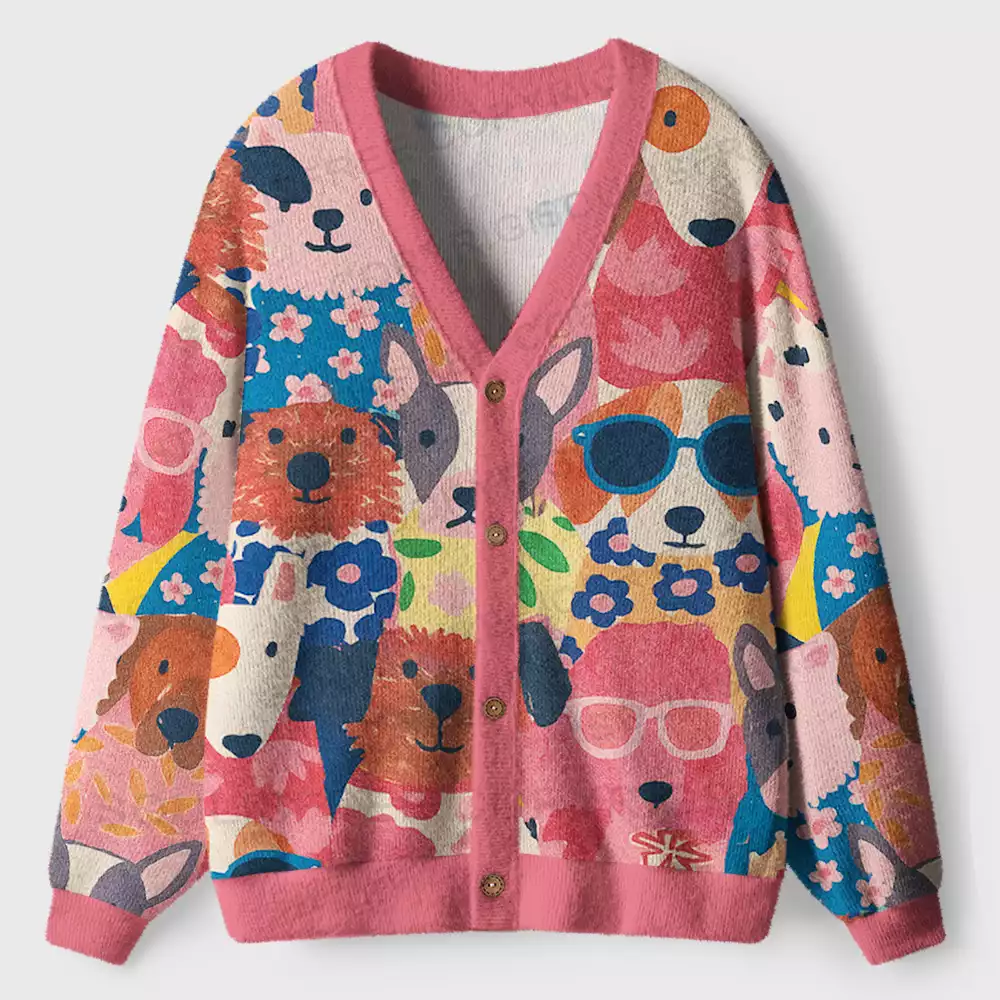 Fur-tastic Friends Ugly Cardigan Sweaters