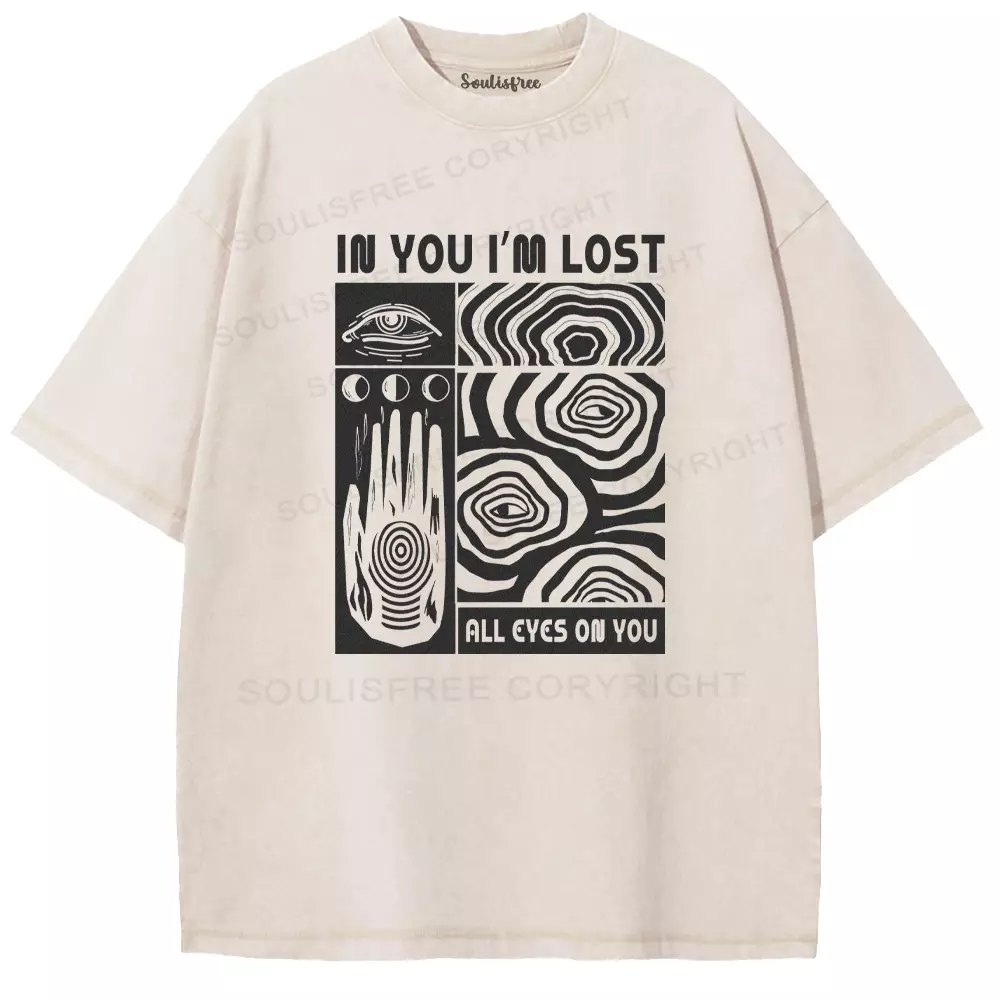 IN YOU I'M LOST Washed T-shirt