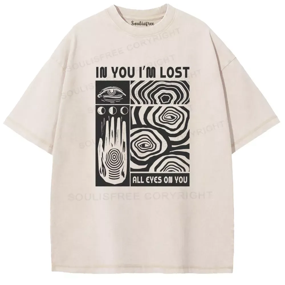 IN YOU I'M LOST Washed T-shirt