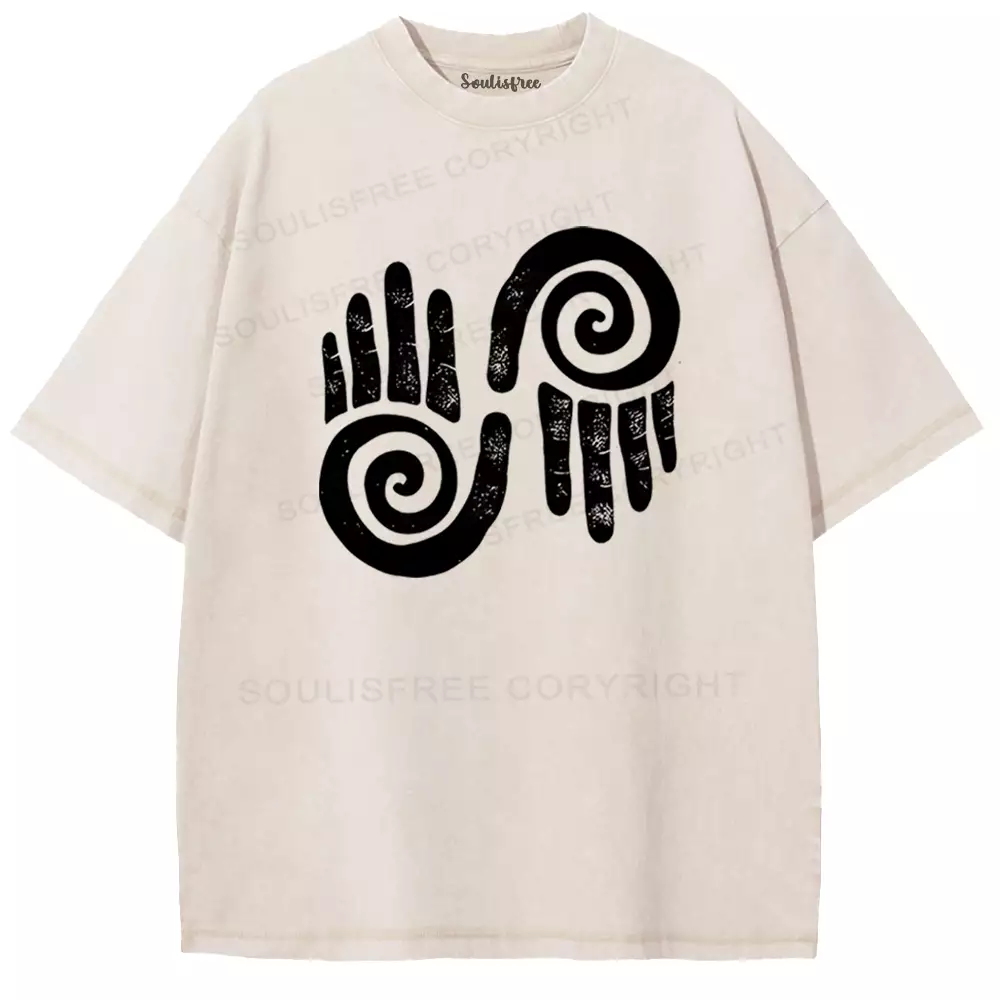 Life's Eternal Flow Washed T-shirt