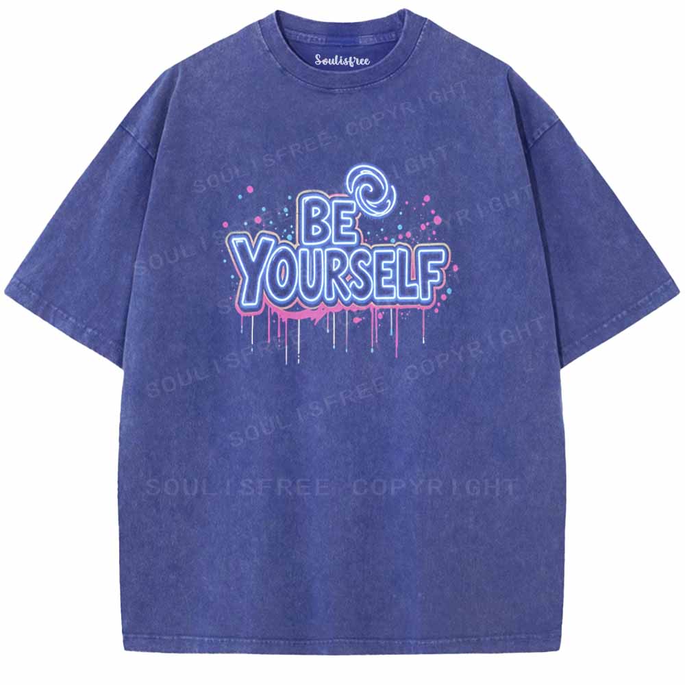 Soulisfree BE YOURSELF Washed Tee