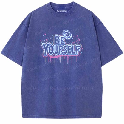 Soulisfree BE YOURSELF Washed Tee