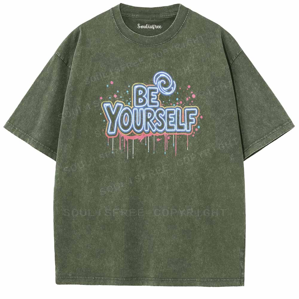 Soulisfree BE YOURSELF Washed Tee