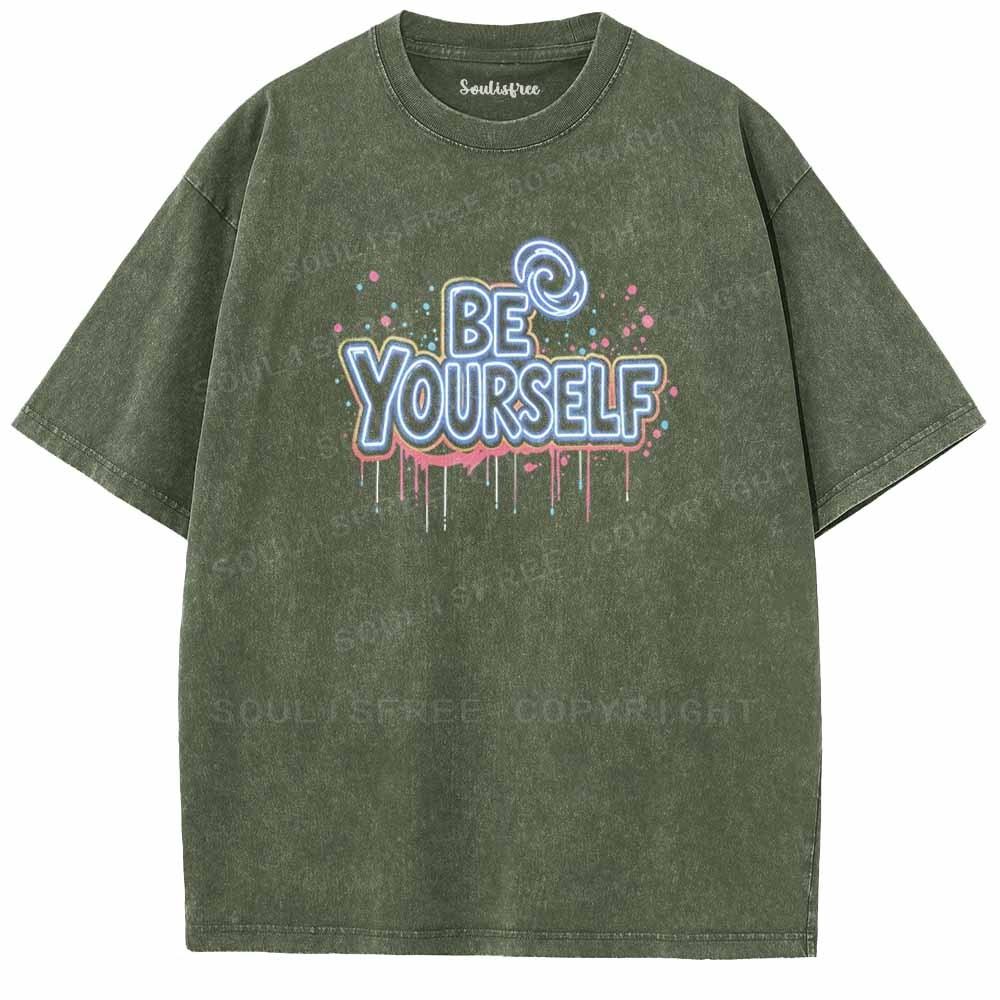 Soulisfree BE YOURSELF Washed Tee
