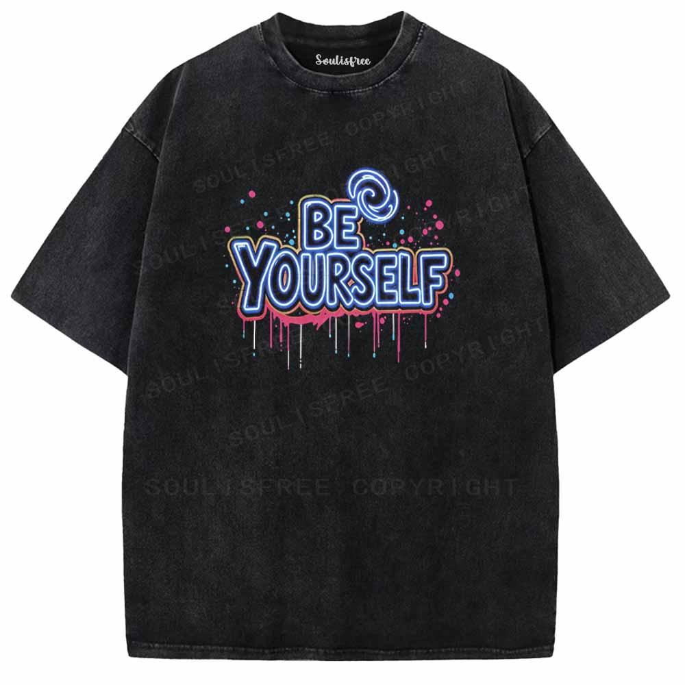 Soulisfree BE YOURSELF Washed Tee