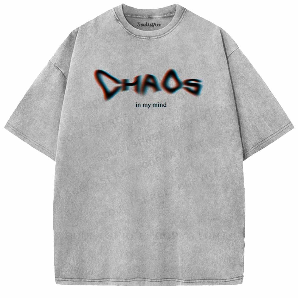 Soulisfree Chaos In My Mind Washed Tee