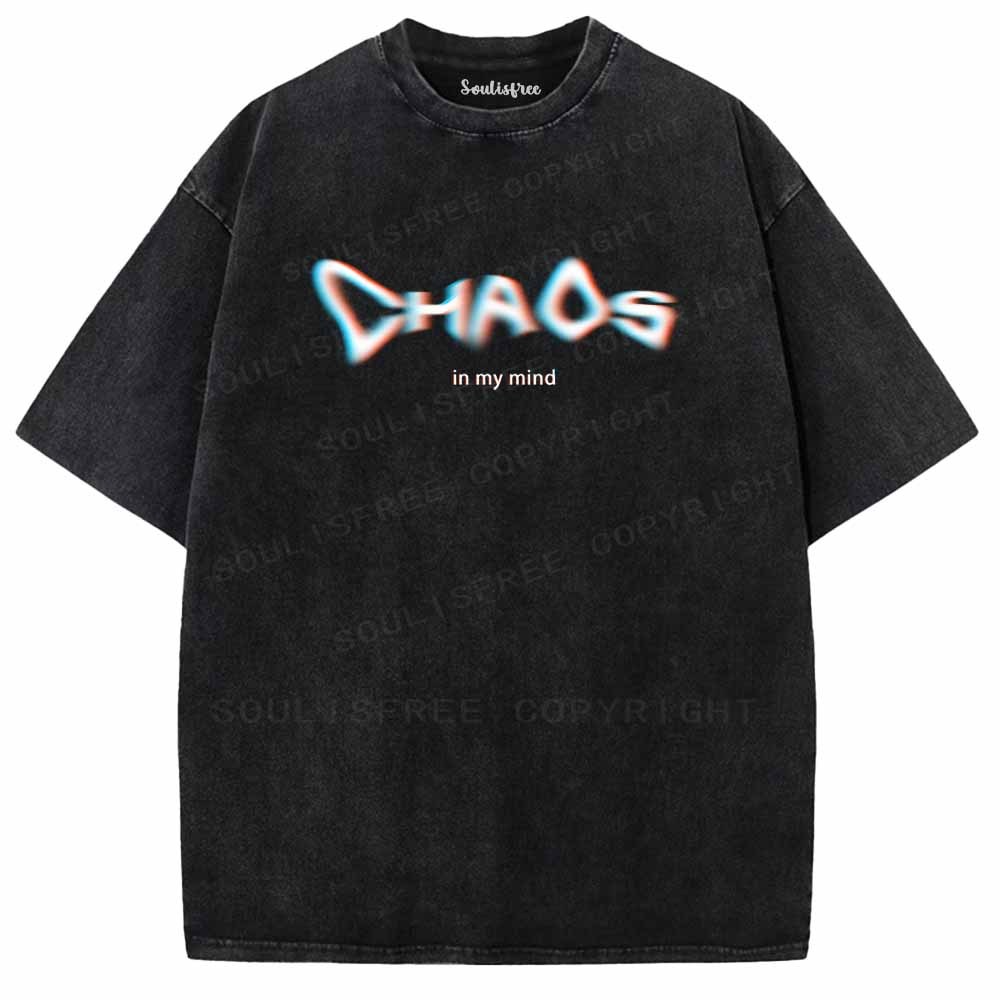 Soulisfree Chaos In My Mind Washed Tee
