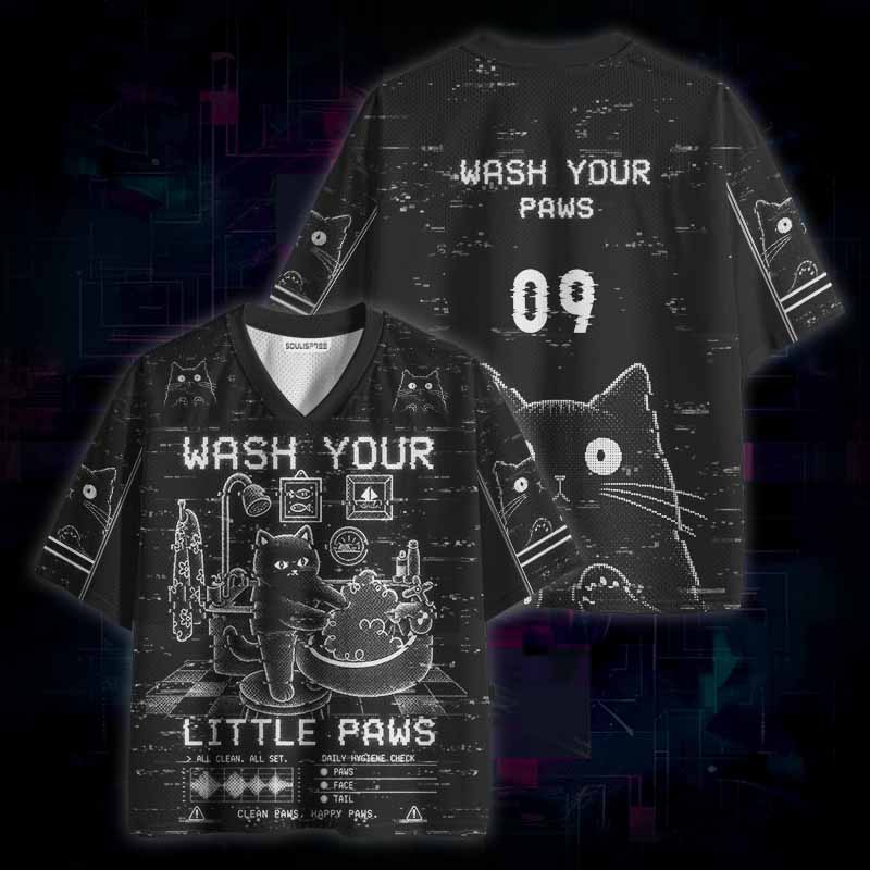 Soulisfree WASH YOUR LITTLE PAWS Mesh Jersey