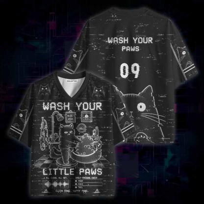 Soulisfree WASH YOUR LITTLE PAWS Mesh Jersey