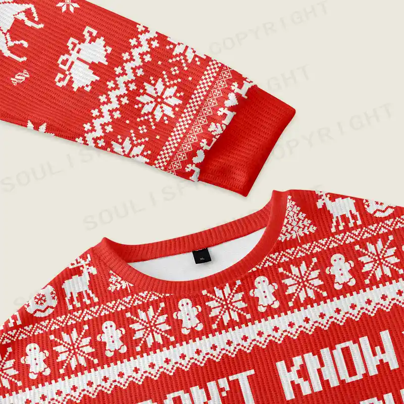 We’re All in Misery Ugly Christmas Knit Sweatshirt