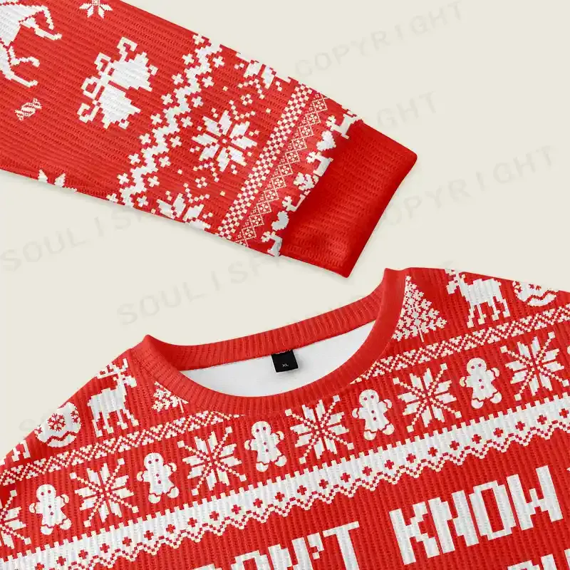 We’re All in Misery Ugly Christmas Knit Sweatshirt