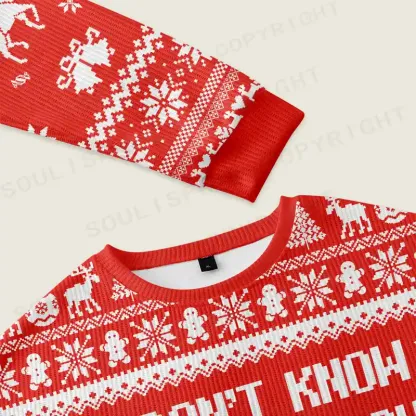 We’re All in Misery Ugly Christmas Knit Sweatshirt