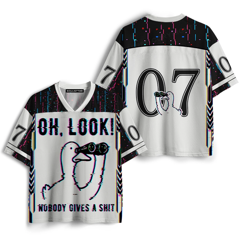 Soulisfree OH, LOOK! NUBODY GIVES A SHIT Mesh Jersey