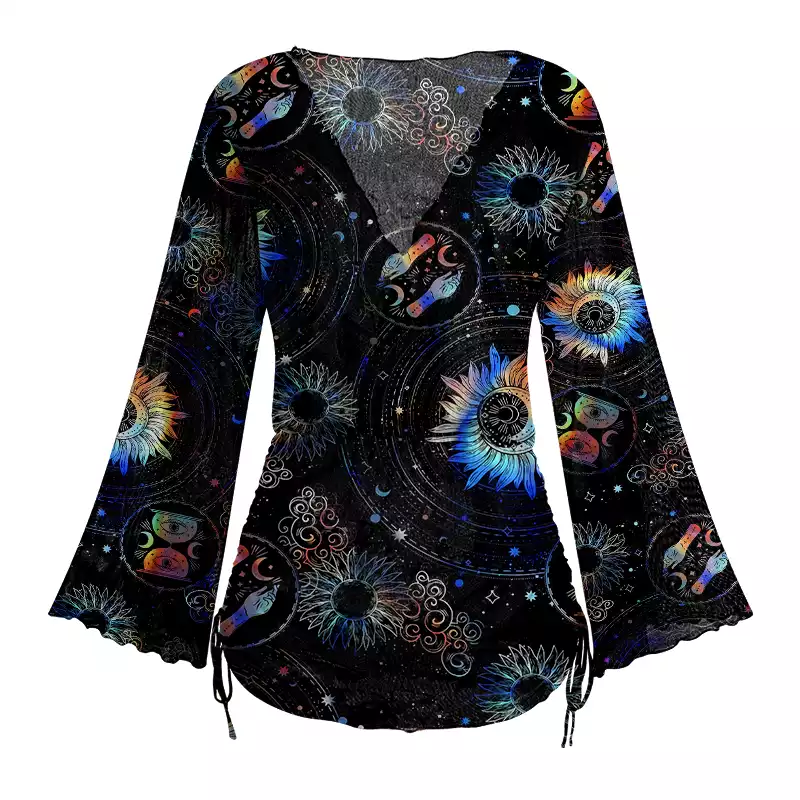 Soulisfree Galactic Whirl Sheer Mesh Cover Up
