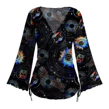 Soulisfree Galactic Whirl Sheer Mesh Cover Up