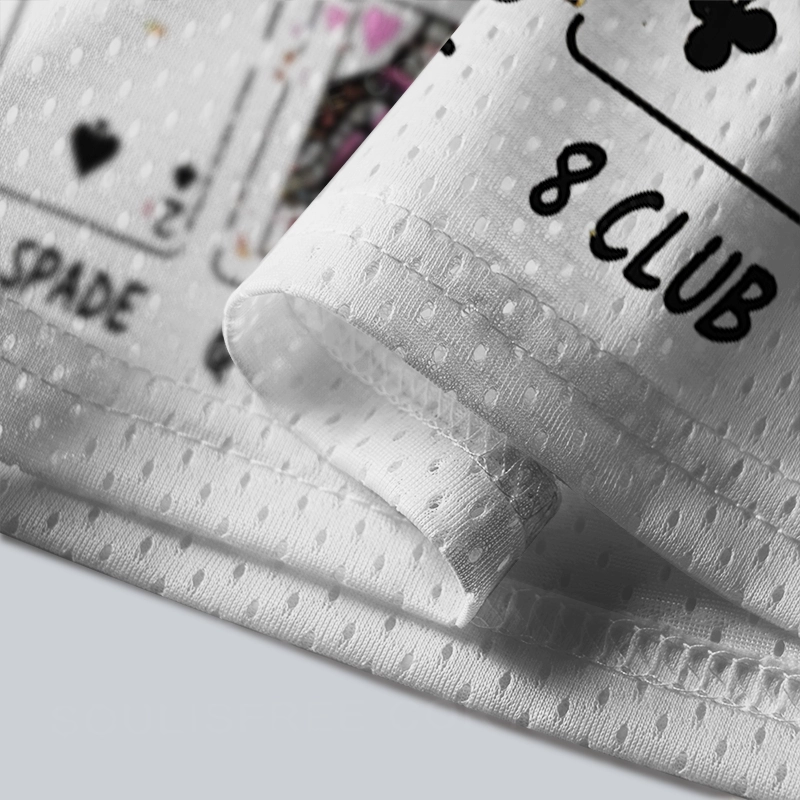 Soulisfree YOU CAN'T CHANGE THE CARDS.. Mesh Jersey