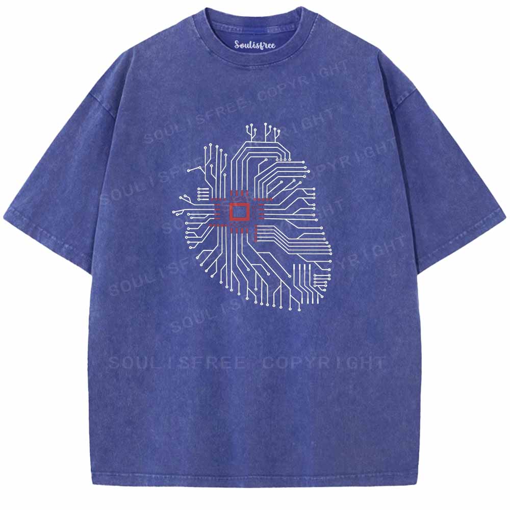 Soulisfree CIRCUITRY OF THE MIND Washed Tee
