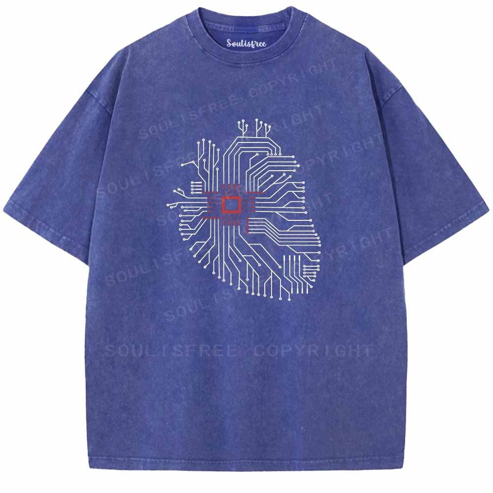 Soulisfree CIRCUITRY OF THE MIND Washed Tee