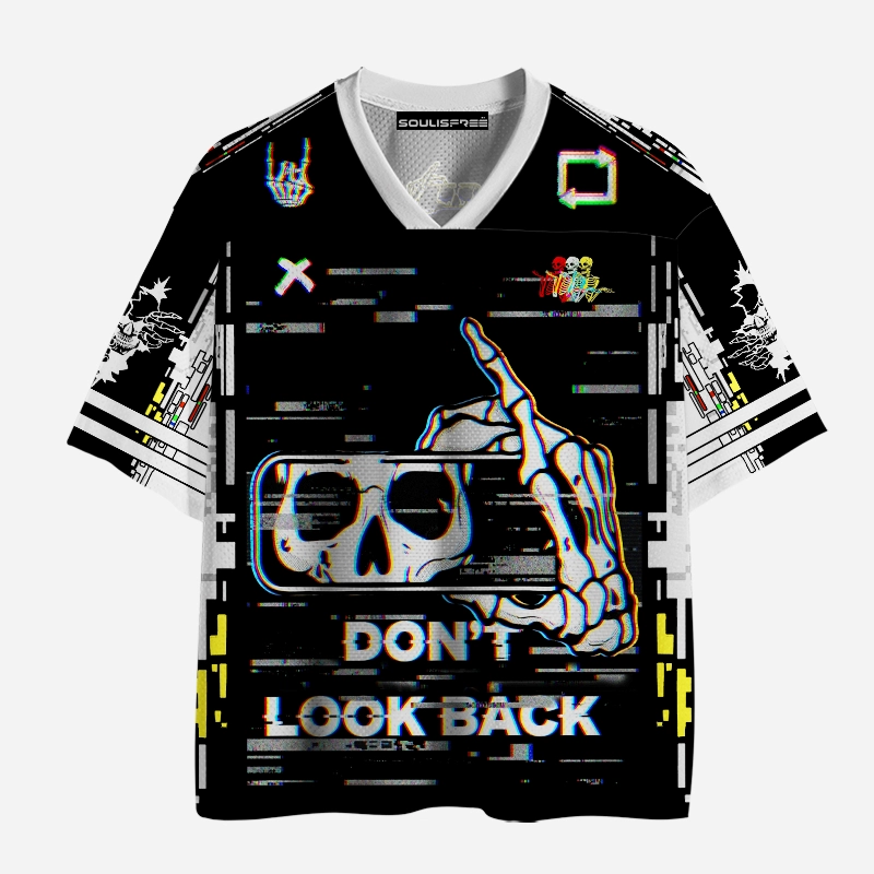 Soulisfree Don't Look Back Cyberpunk Mesh Jersey