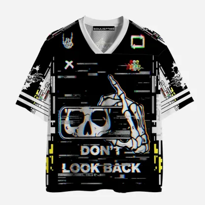 Soulisfree Don't Look Back Cyberpunk Mesh Jersey