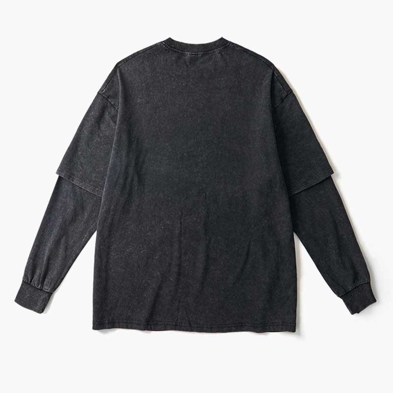 Soulisfree  GLITCH YOUR SOUL Layered Long Sleeve Tee