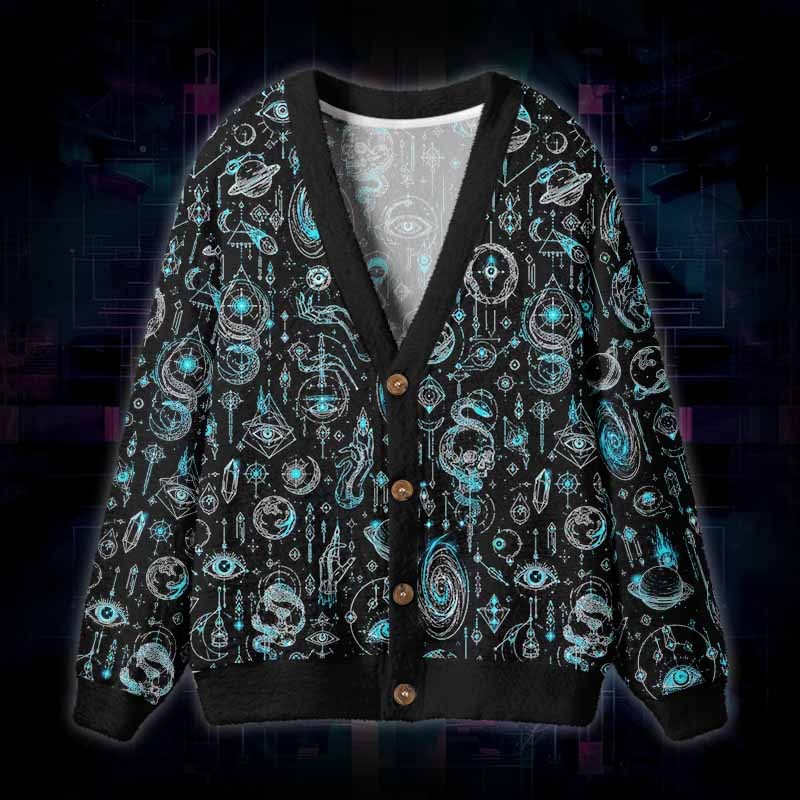 Soulisfree Beyond What You See Fuzzy Cardigan Sweater
