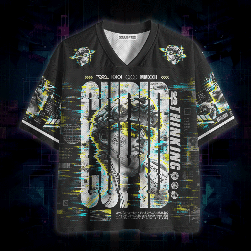 Soulisfree CUPID IS THINKING Mesh Jersey