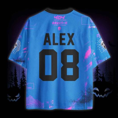 Soulisfree Cursor Scream Glitch Mesh Jersey
