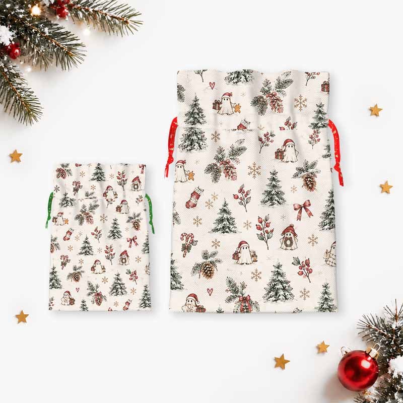 Soulisfree A Christmas Forest Dream Christmas Gift Pouch