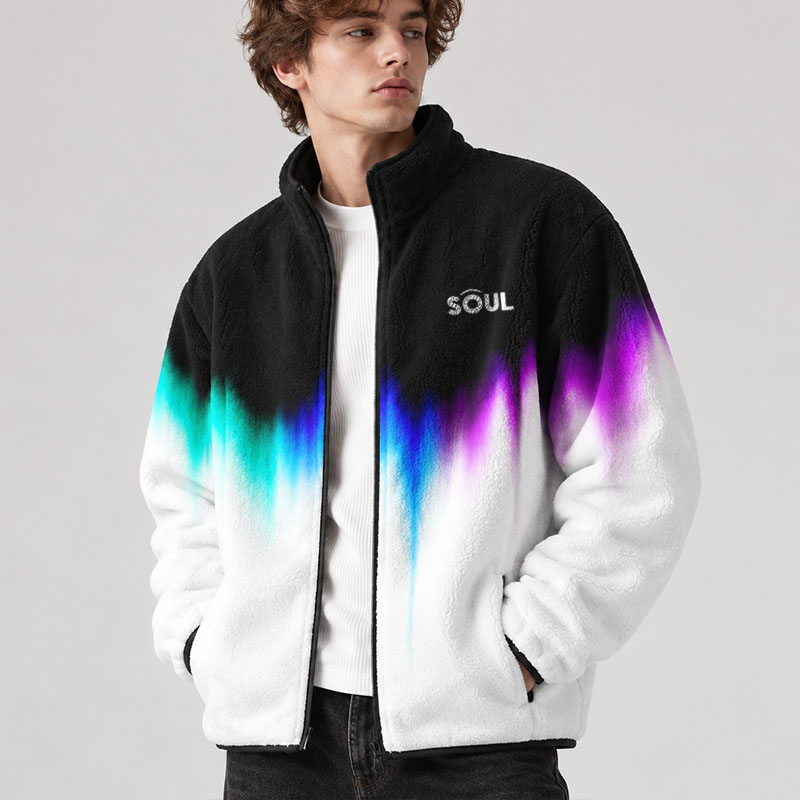 Soulisfree  Where The Soul Flows Flannel Zip-Up Jacket