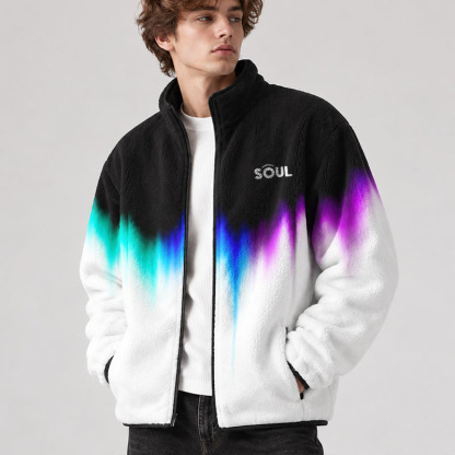 Soulisfree  Where The Soul Flows Flannel Zip-Up Jacket