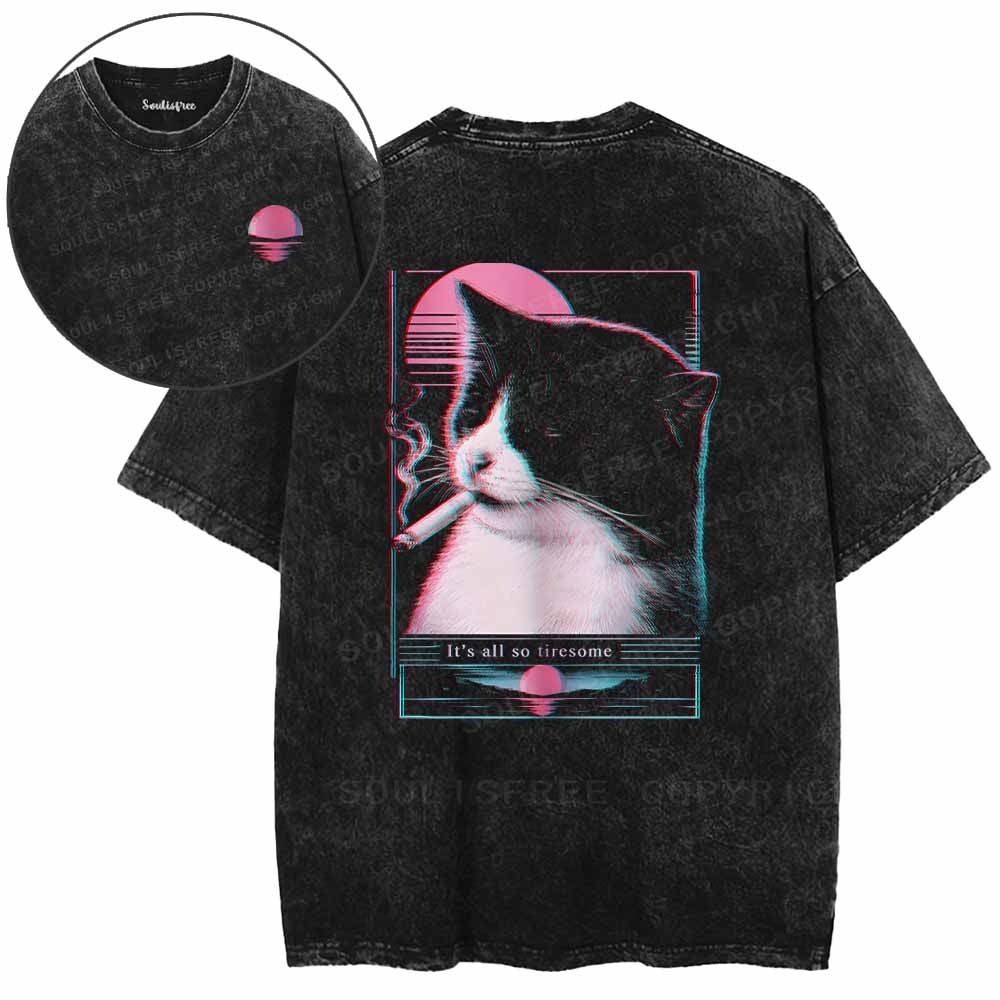 Soulisfree  It's All So Tiresome Washed Tee