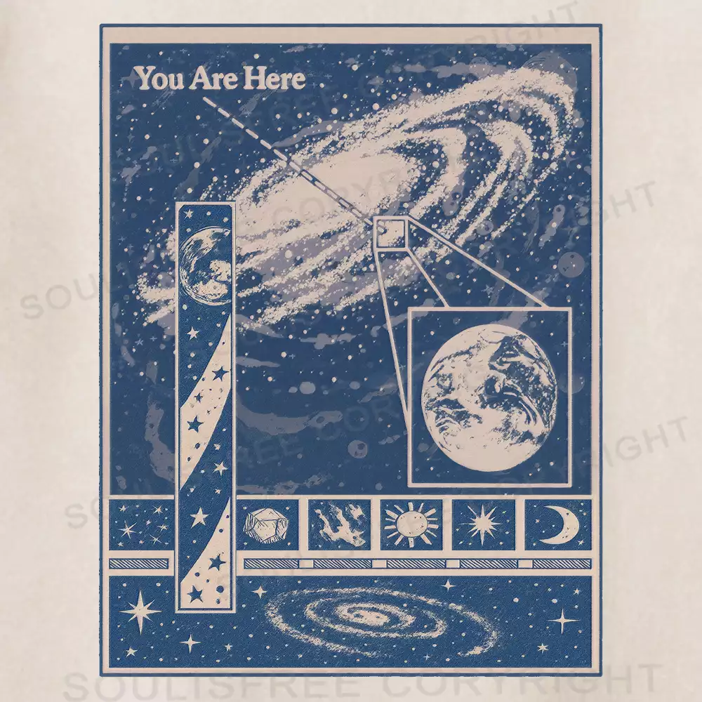 You Are Here Washed Space T-shirt