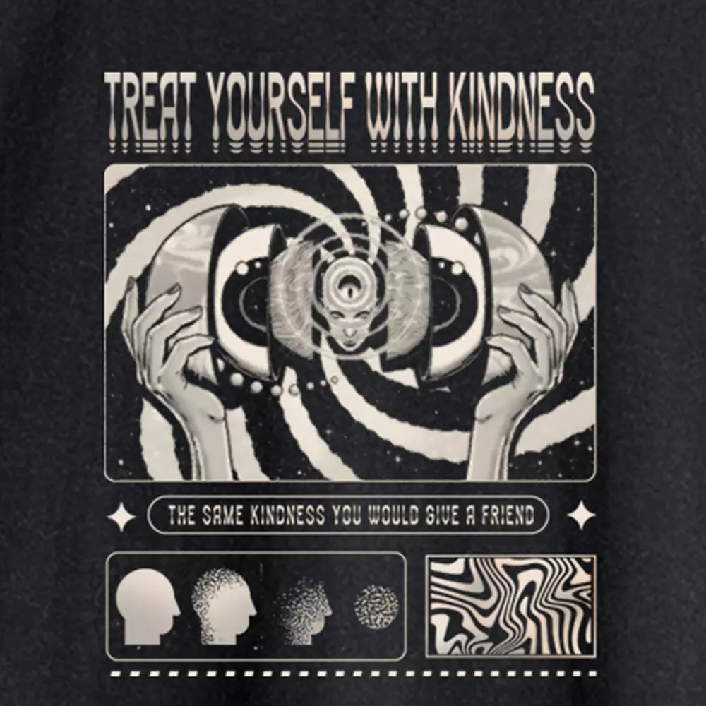 Treat Yourself With Kindness Washed Tank Tops