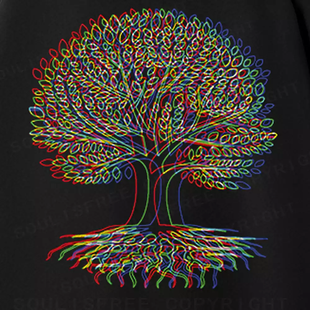 Psychedelic Tree Of Life Fleece Hoodie Set
